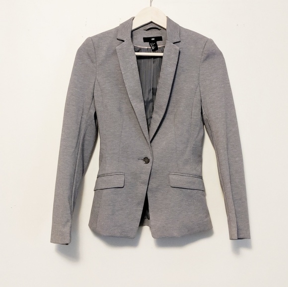 H&M Jackets & Blazers - H&M Grey Blazer Size 2